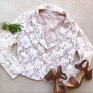 CAbi Jackets & Coats - CAbi Crop Lace Blazer CAbi Jackets & Coats - CAbi Crop Lace Blazer